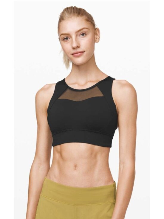 lululemon athletica Other - LULULEMON Breathe it In Bra in Black Size 10 Athleisure Workout Gym Running